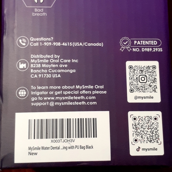 MySmile Portable Cordless LP211 Water Oral Dental Irrigator Flosser 5 Modes NEW - Picture 14 of 14